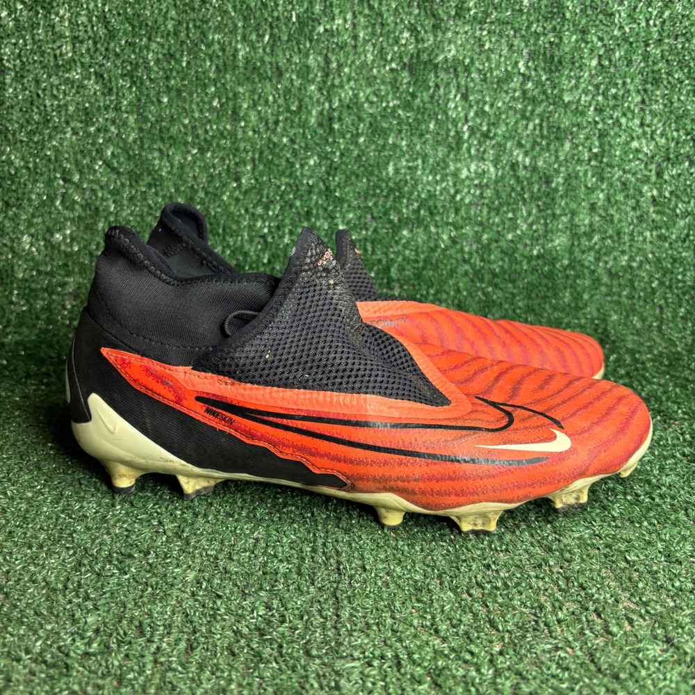 Nike Phantom GX Pro Dynamic Fit‎ Firm Gound Soccer Cleats Orange Black Mens 8.5